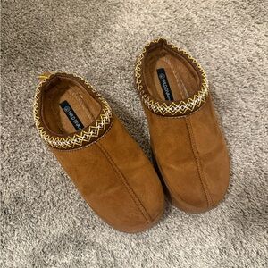 Brown Suede Slippers